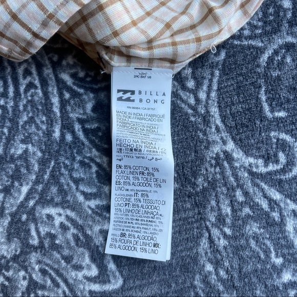 Billabong Check It Crop Top Size Medium - Picture 6 of 8